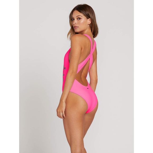 Volcom• Fresh Ink One Piece Electric Pink - Picture 5 of 13